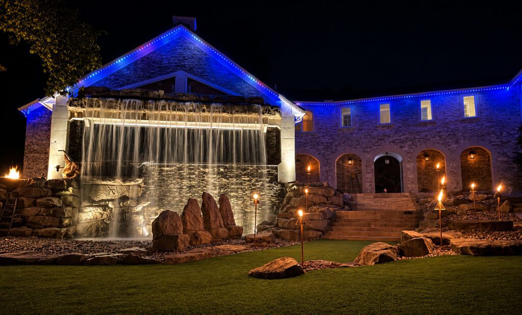 Outdoor lighting article